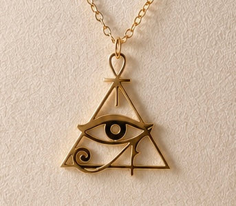 Eye of Ra pyramid Necklace