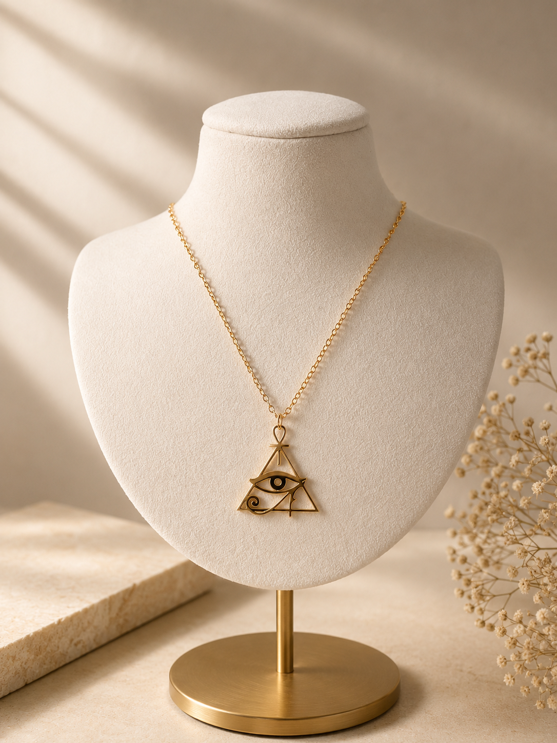 Eye of Ra pyramid Necklace